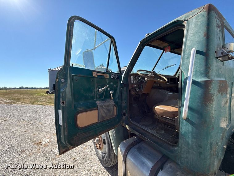 image for item EV6139 1981 GMC grain truck with grain trailer