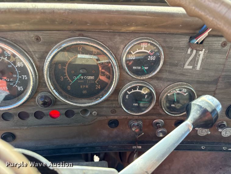 image for item EV6139 1981 GMC grain truck with grain trailer