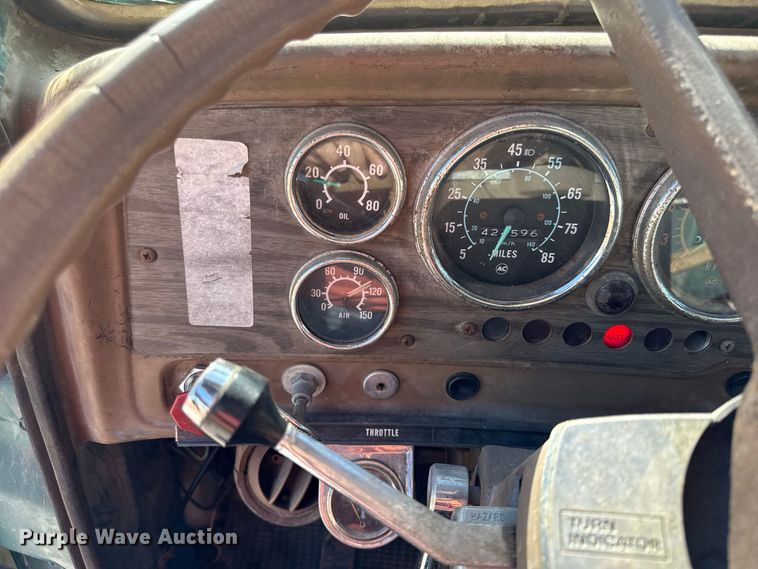 image for item EV6139 1981 GMC grain truck with grain trailer