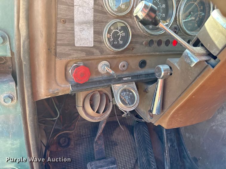 image for item EV6139 1981 GMC grain truck with grain trailer