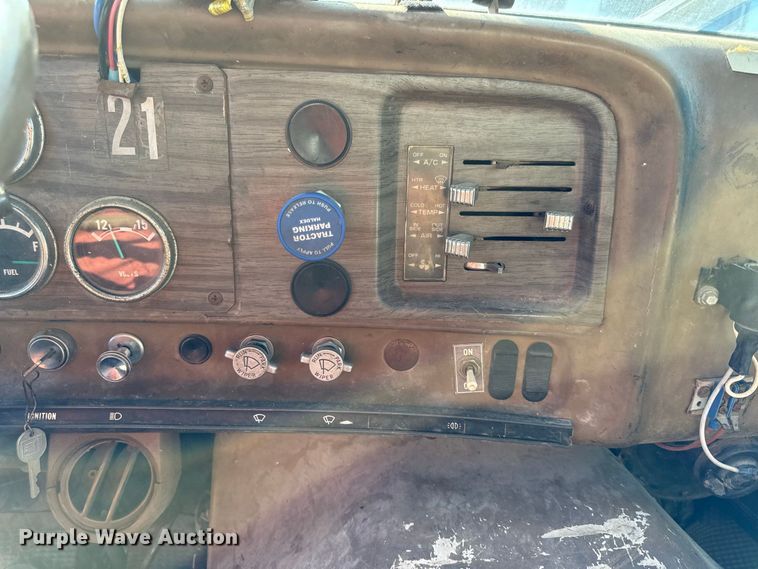 image for item EV6139 1981 GMC grain truck with grain trailer