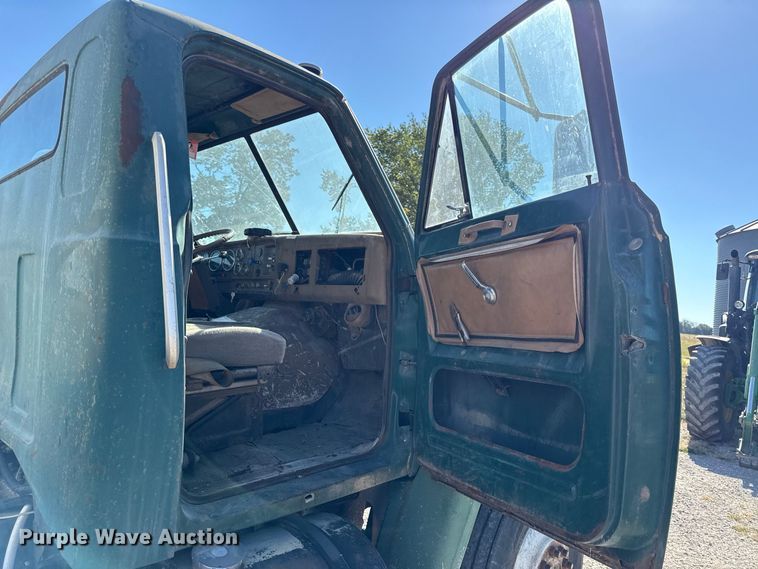 image for item EV6139 1981 GMC grain truck with grain trailer