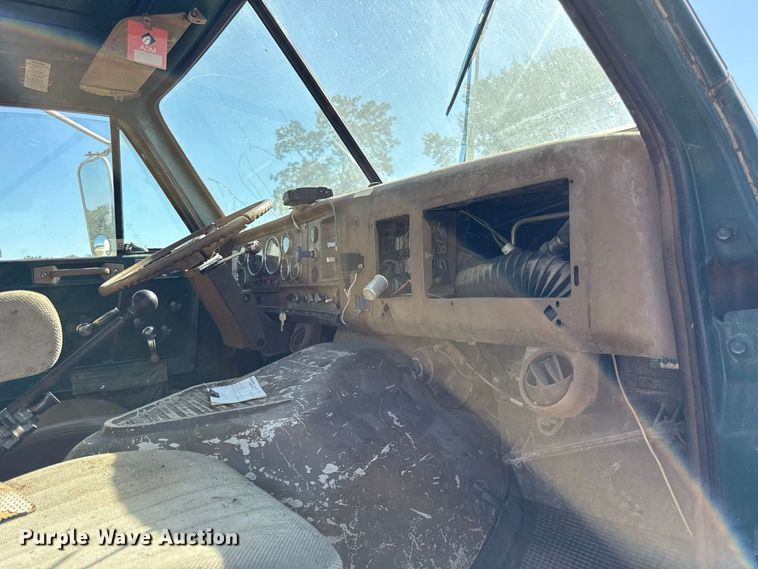 image for item EV6139 1981 GMC grain truck with grain trailer