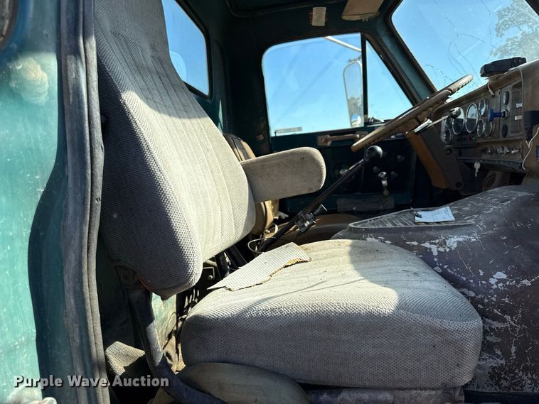 image for item EV6139 1981 GMC grain truck with grain trailer