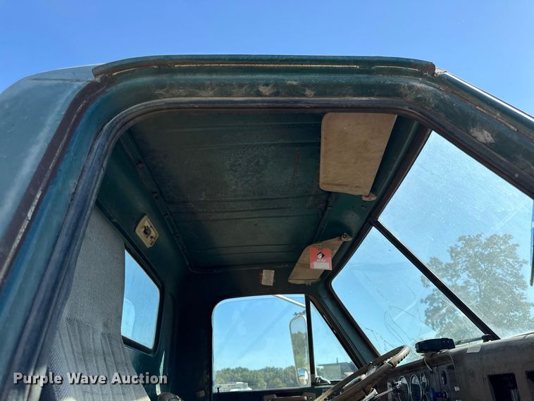 image for item EV6139 1981 GMC grain truck with grain trailer