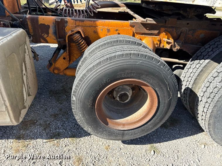 image for item EV6139 1981 GMC grain truck with grain trailer