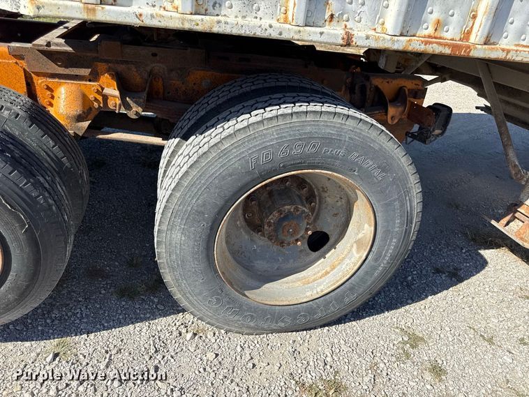image for item EV6139 1981 GMC grain truck with grain trailer