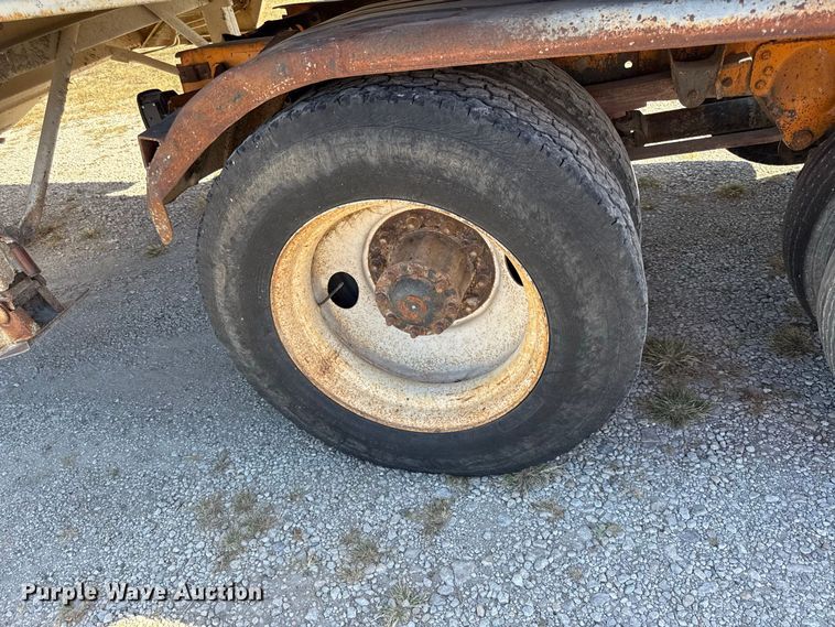 image for item EV6139 1981 GMC grain truck with grain trailer