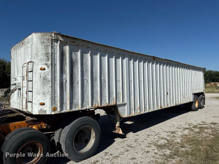 image for item EV6139 1981 GMC grain truck with grain trailer