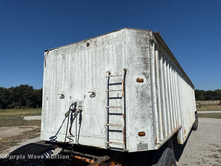 image for item EV6139 1981 GMC grain truck with grain trailer