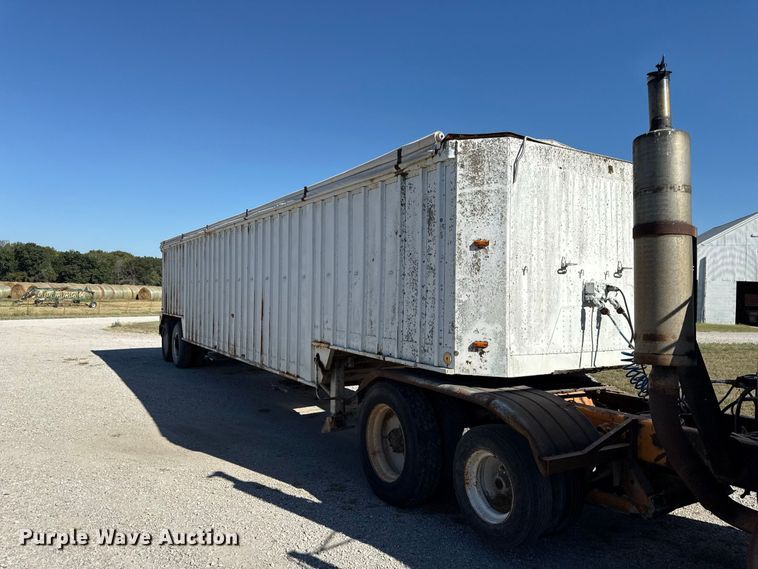 image for item EV6139 1981 GMC grain truck with grain trailer