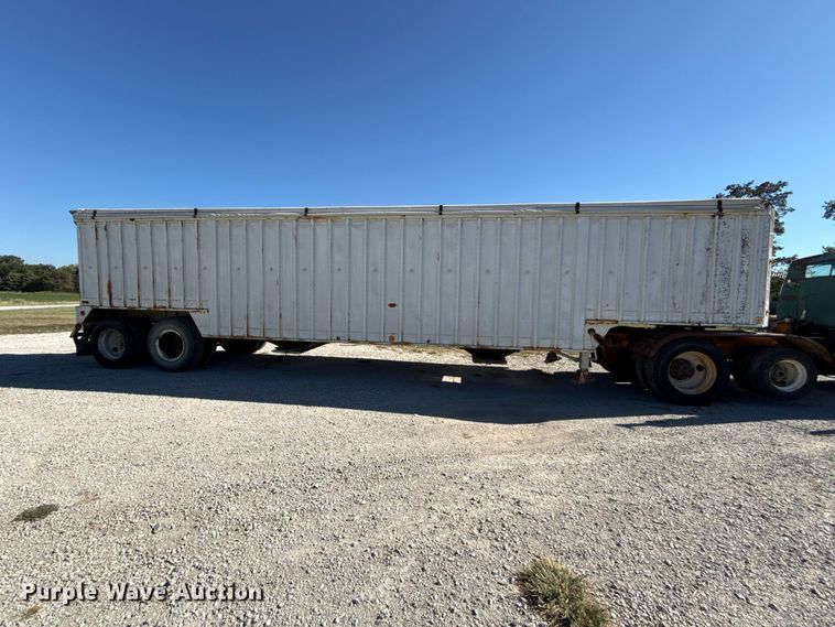image for item EV6139 1981 GMC grain truck with grain trailer