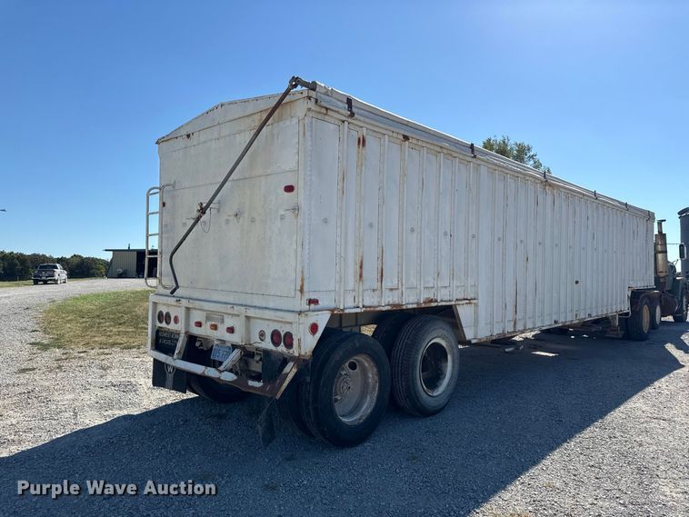 image for item EV6139 1981 GMC grain truck with grain trailer