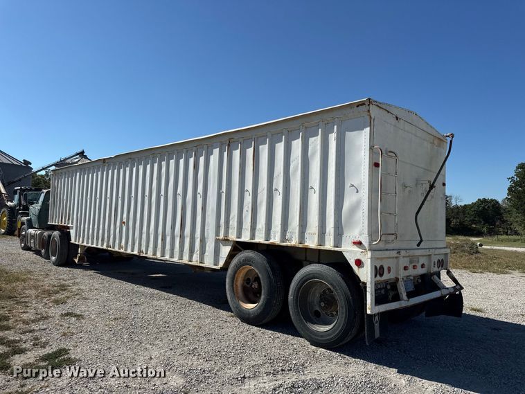image for item EV6139 1981 GMC grain truck with grain trailer
