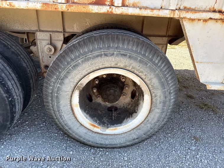image for item EV6139 1981 GMC grain truck with grain trailer