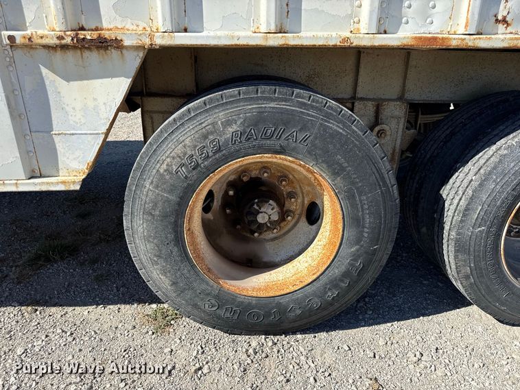 image for item EV6139 1981 GMC grain truck with grain trailer