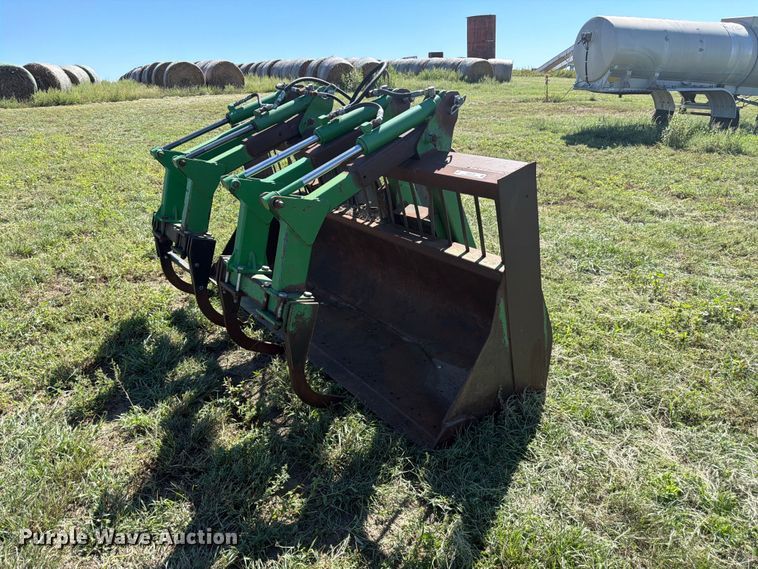 Wheel loader grapple bucket