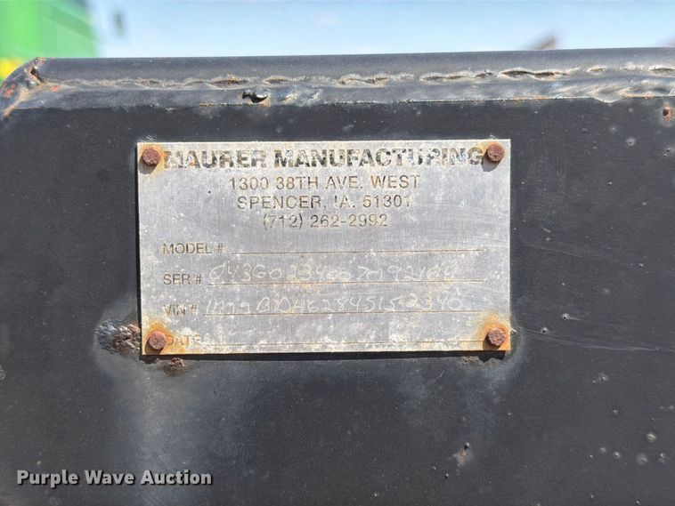 image for item EW8837 2004 Maurer Manufacturing header trailer