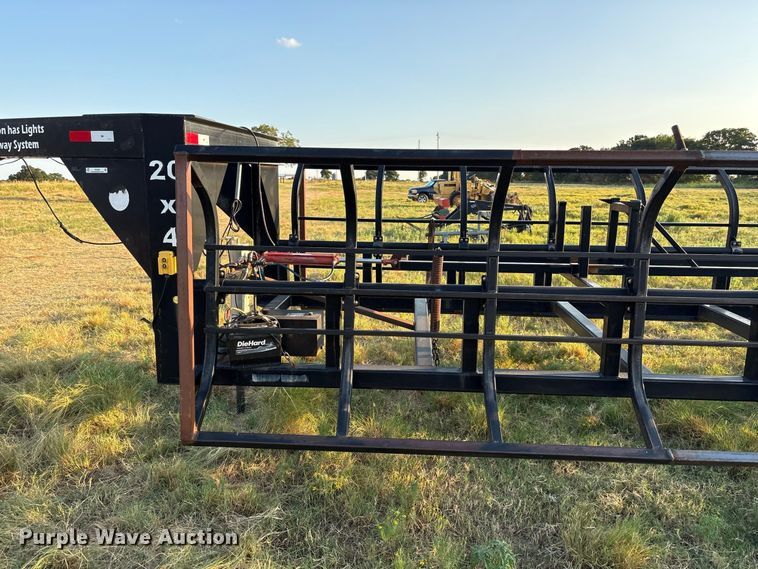 image for item EX0028 Industrias America 20X4 hay bale trailer