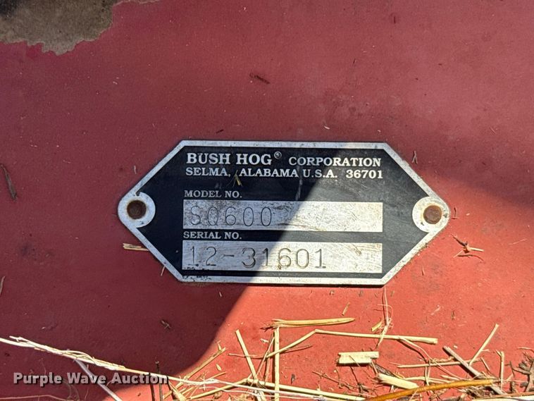 image for item FC4280 Bush Hog S0600 rotary mower