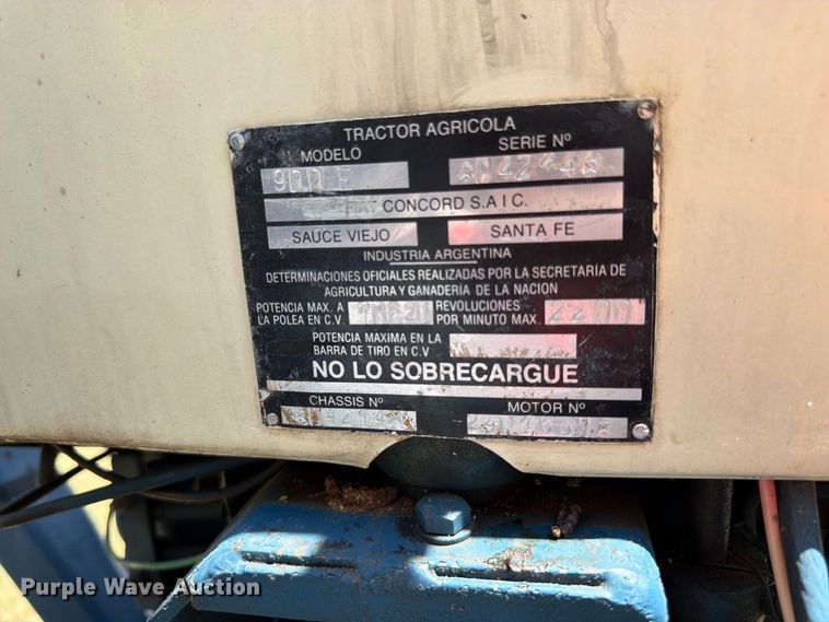 image for item FK3399 Fiat 900E tractor
