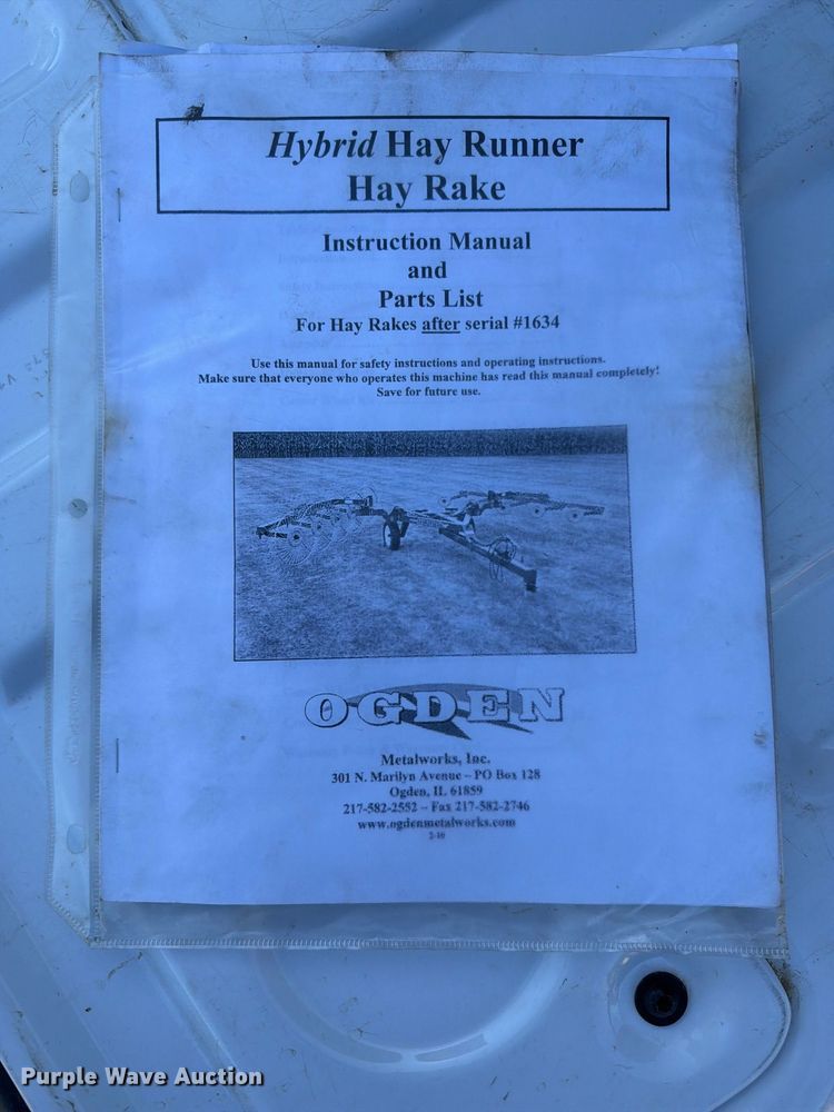 image for item FK5109 Ogden Hybrid Hay Runner hay rake