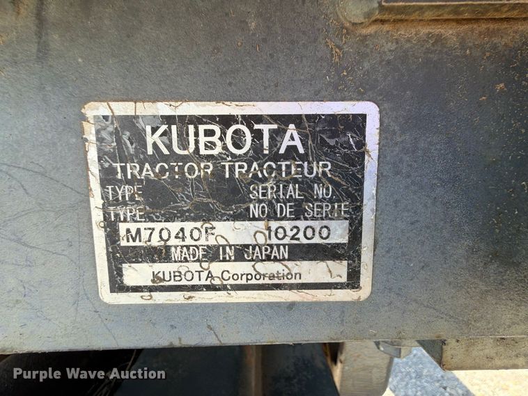 image for item FK5111 2006 Kubota M7040F tractor