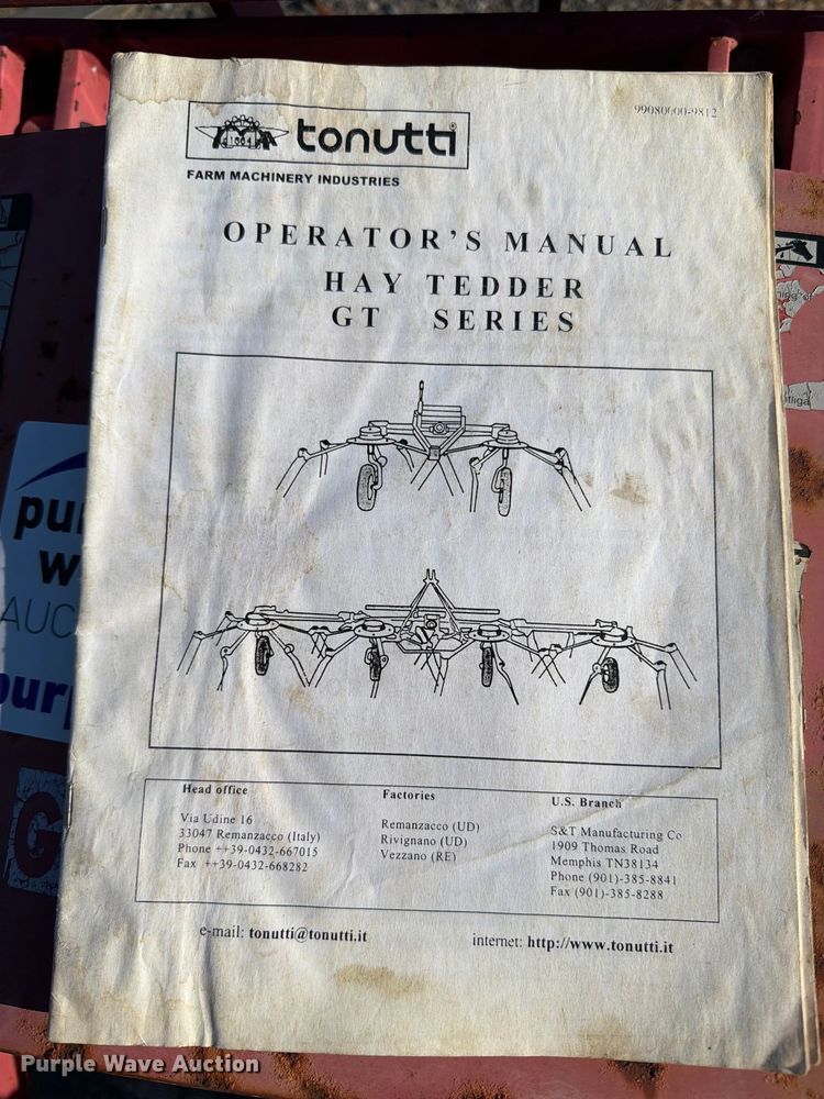 image for item FK5119 Tonutti GT-500 Hay Tedder