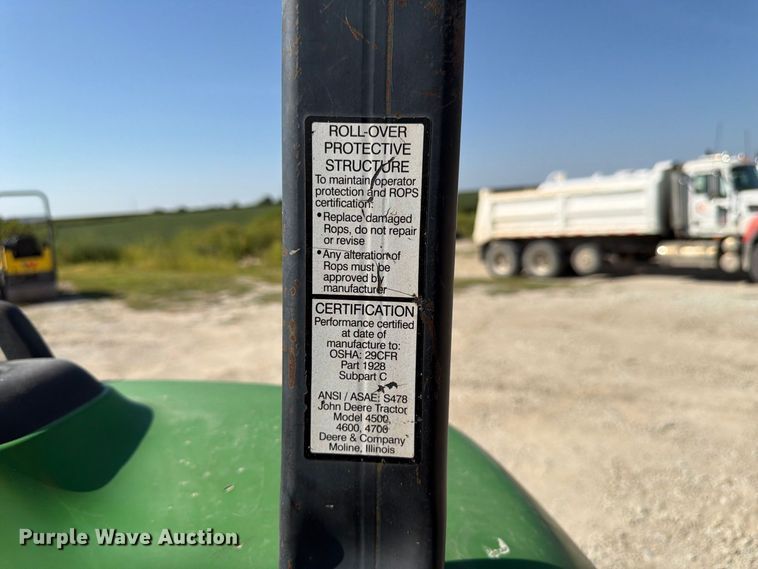 image for item FU0506 John Deere 4700 MFWD tractor
