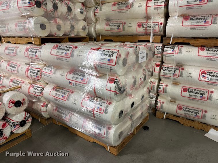 image for item NF9520 (4) pallets Farmers Full Coverage netwrap rolls