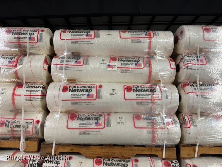 image for item NF9520 (4) pallets Farmers Full Coverage netwrap rolls