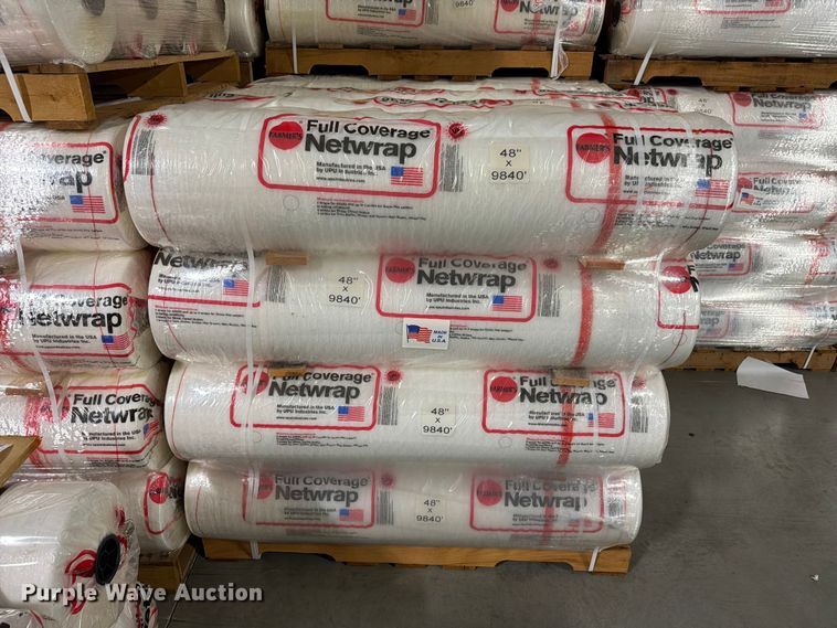 image for item NF9520 (4) pallets Farmers Full Coverage netwrap rolls