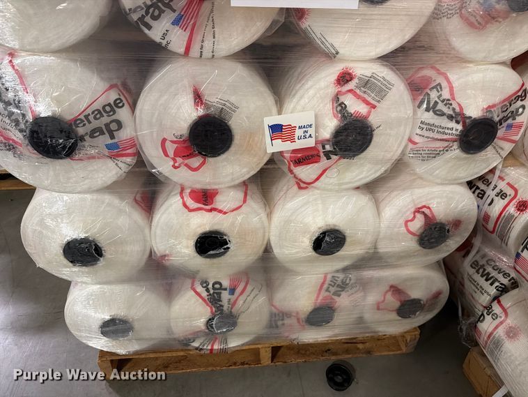 image for item NF9520 (4) pallets Farmers Full Coverage netwrap rolls