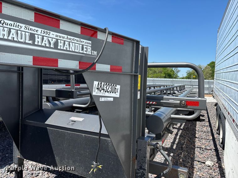 image for item YA3322 2025 EZ Haul Hay Handler The Hauss 36 round hay bale trailer