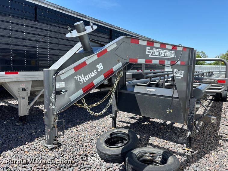 image for item YA3322 2025 EZ Haul Hay Handler The Hauss 36 round hay bale trailer