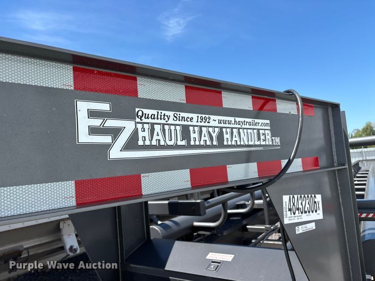 image for item YA3322 2025 EZ Haul Hay Handler The Hauss 36 round hay bale trailer