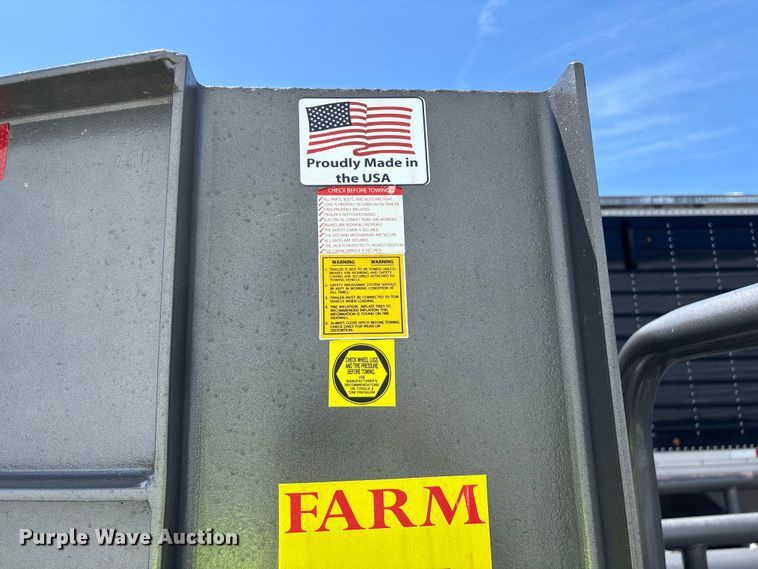 image for item YA3322 2025 EZ Haul Hay Handler The Hauss 36 round hay bale trailer