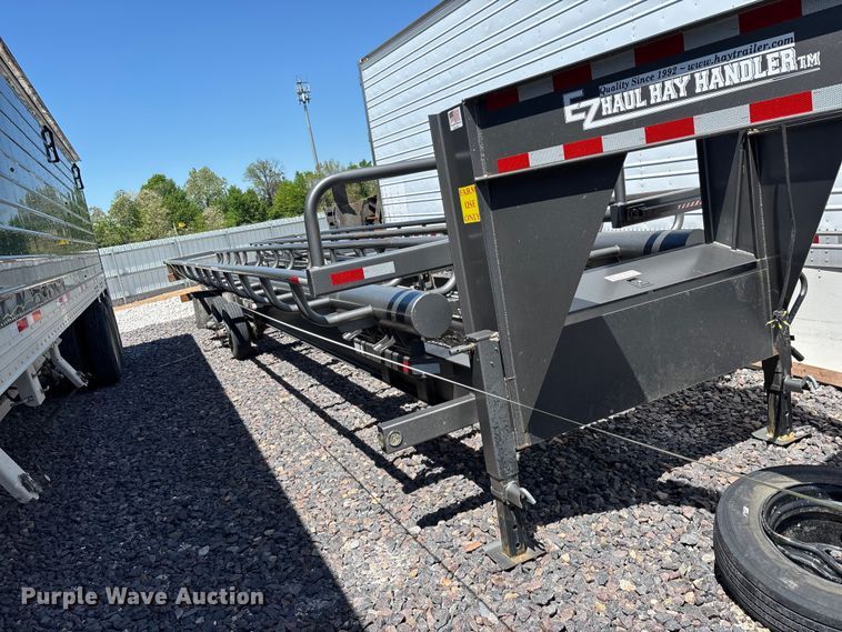 image for item YA3322 2025 EZ Haul Hay Handler The Hauss 36 round hay bale trailer