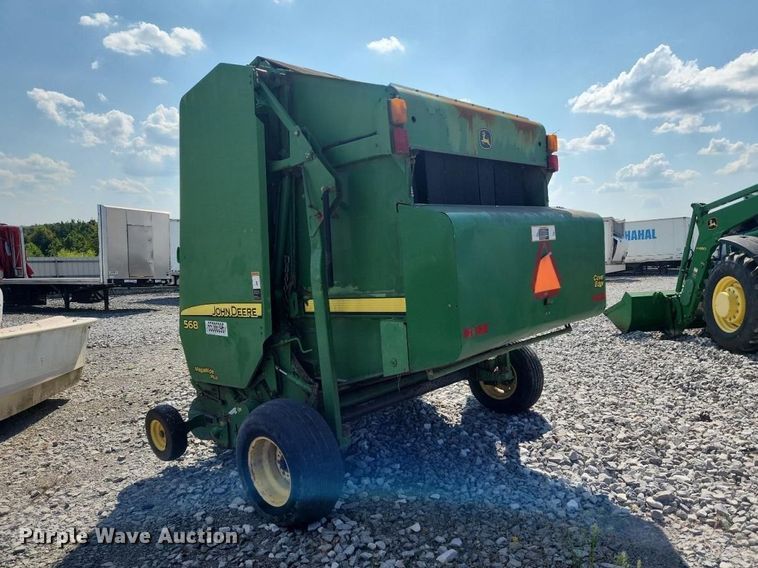 image for item YA4900 2007 John Deere 568 MegaWide Plus round baler