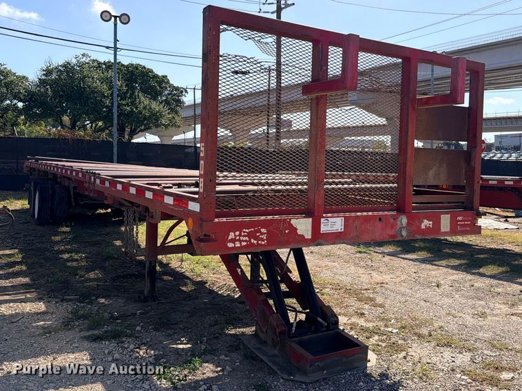image for item DU1539 1998 J.D.H. Trussmaster tilt-deck truss trailer