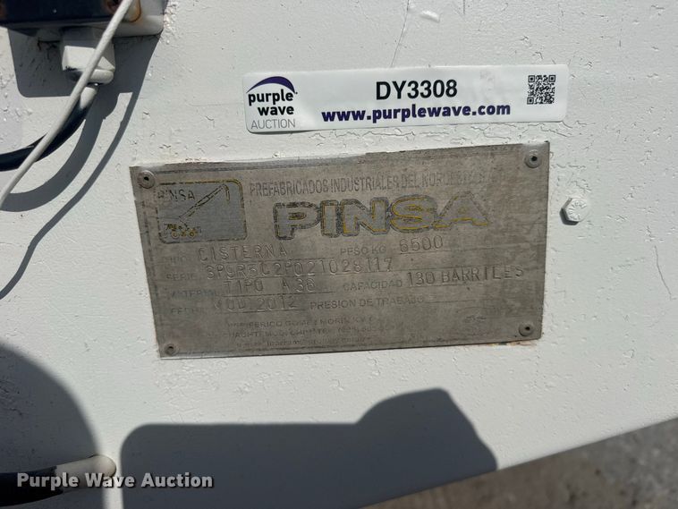 image for item DY3308 2012 Pinsa Cisterna vacuum trailer