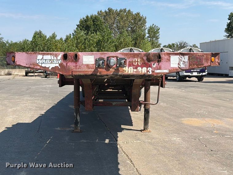 image for item DZ4697 2015 Wabash drop deck equipment trailer