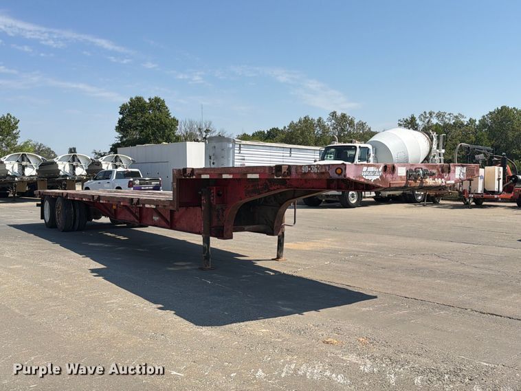 image for item DZ4697 2015 Wabash drop deck equipment trailer