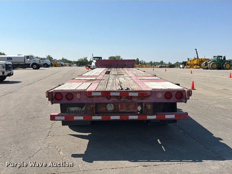 image for item DZ4697 2015 Wabash drop deck equipment trailer