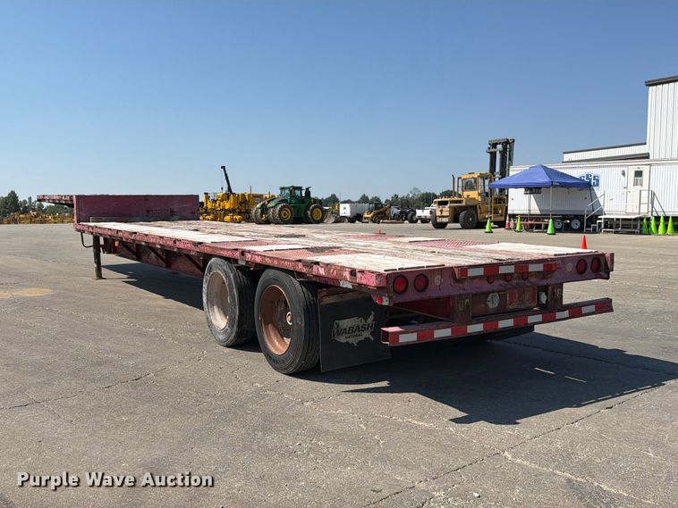 image for item DZ4697 2015 Wabash drop deck equipment trailer