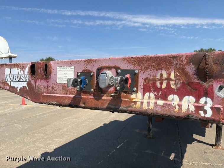 image for item DZ4697 2015 Wabash drop deck equipment trailer