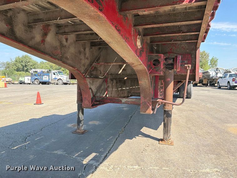 image for item DZ4697 2015 Wabash drop deck equipment trailer