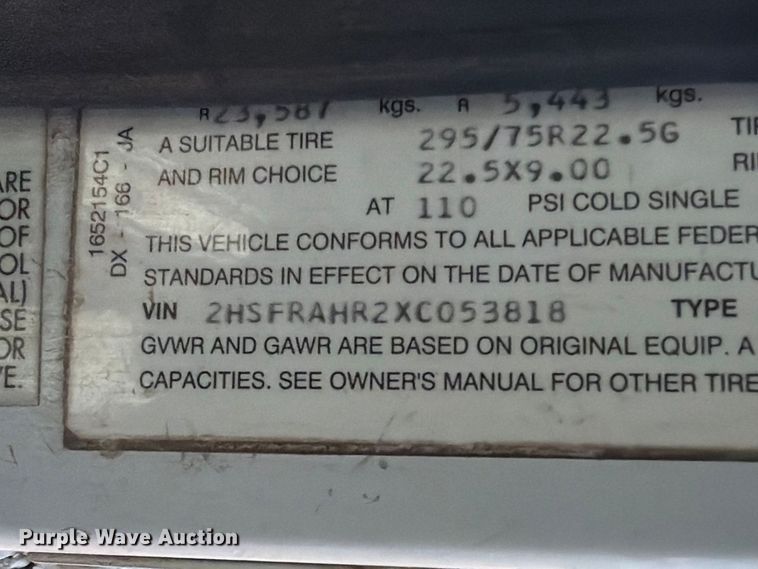 image for item EP7555 1999 International 9100 semi truck