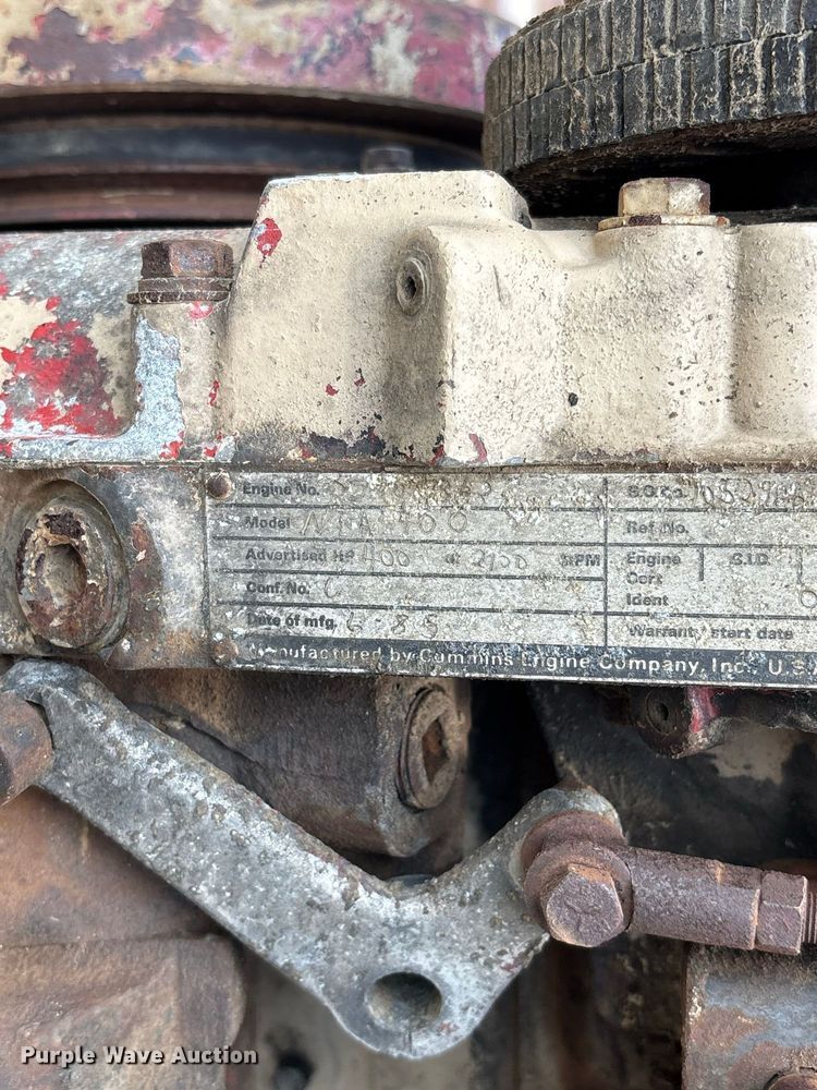image for item ER3291 1985 Cummins engine