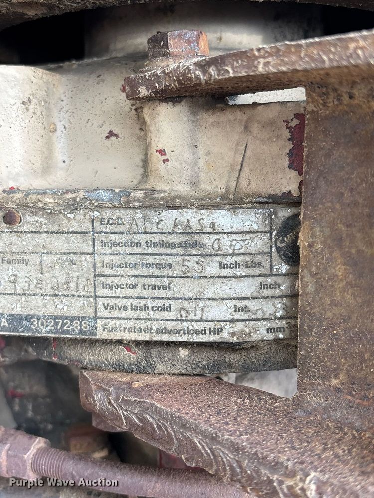 image for item ER3291 1985 Cummins engine